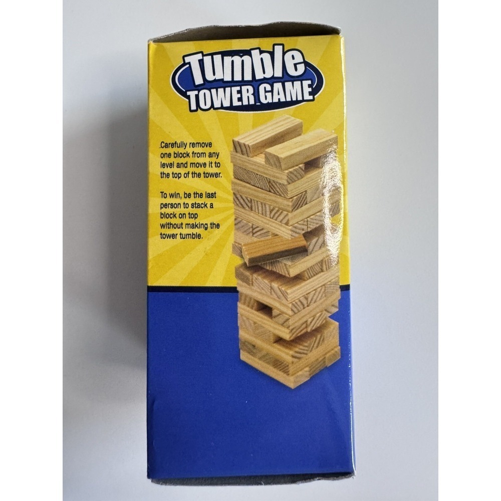 Tumble Tower Stacking Game FALL WOOD Blocks SET TOY 36 Pieces Travel New - Picture 4 of 4